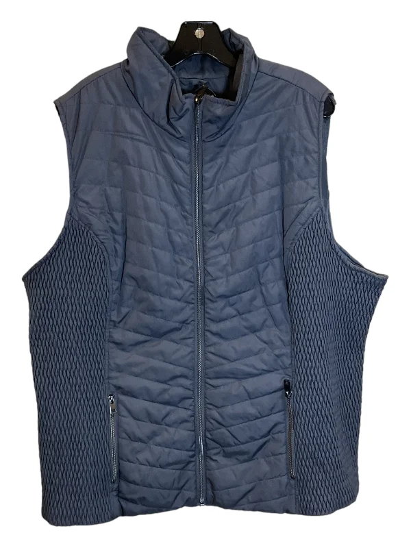 Grey Vest Puffer & Quilted Cj Banks, Size 3x