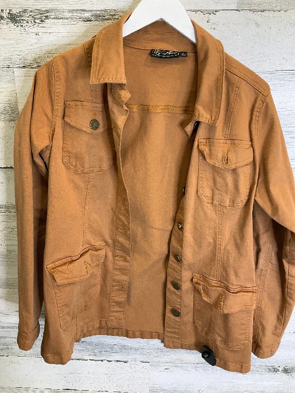 Tan Jacket Denim Clothes Mentor, Size L