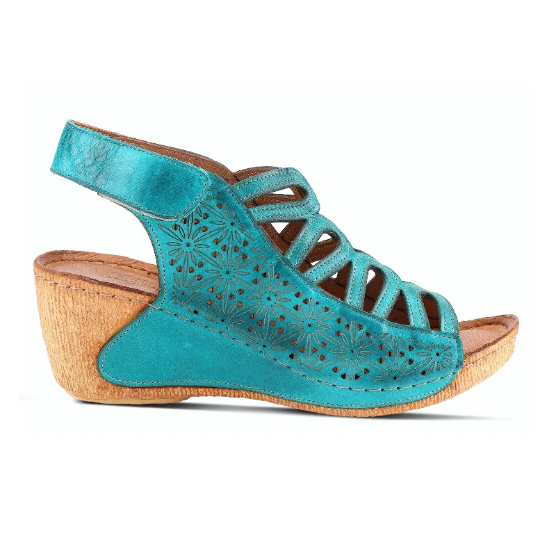 Spring Step Inocencia Wedge Sandal (Women) - Turquoise