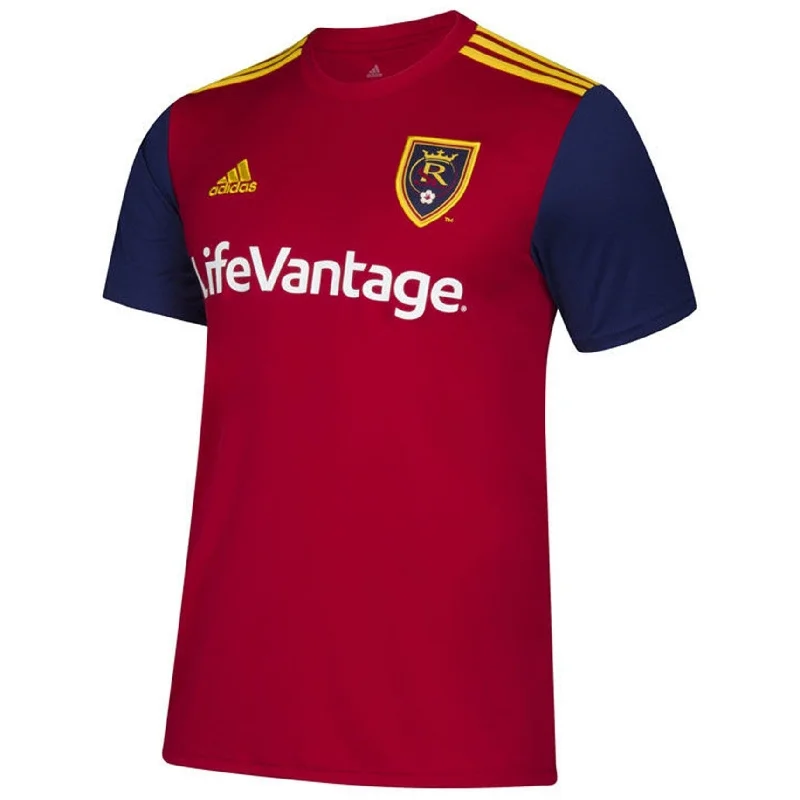 Men's Embroidered Detail Casual Shirts in Beige for a Touch of EleganceAdidas Mens Real Salt Lake Jersey Men's Embroidered Detail Casual Shirts in Beige for a Touch of EleganceAdidas Mens Real Salt Lake Jersey