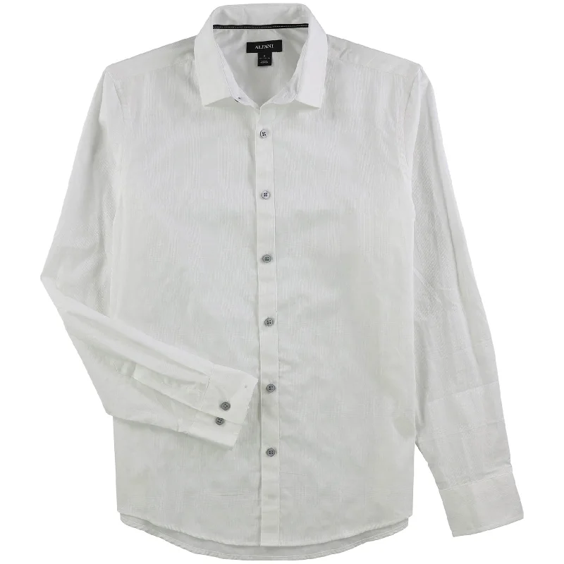 Men's Sustainable Recycled Material Casual Shirts for Eco - Conscious ConsumersAlfani Mens Mathenson Button Up Shirt Men's Sustainable Recycled Material Casual Shirts for Eco - Conscious ConsumersAlfani Mens Mathenson Button Up Shirt