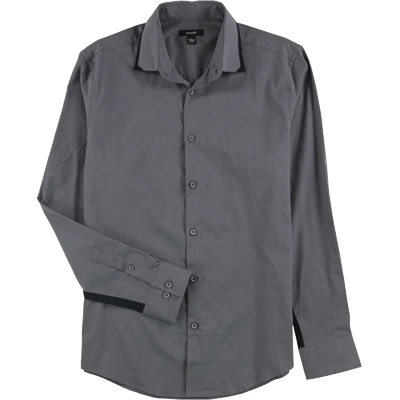 Men's Shearling - Lined Collar Casual Shirts in Brown for a Rustic and Warm AppealAlfani Mens Menlo Button Up Shirt, Grey, Small Men's Shearling - Lined Collar Casual Shirts in Brown for a Rustic and Warm AppealAlfani Mens Menlo Button Up Shirt, Grey, Small