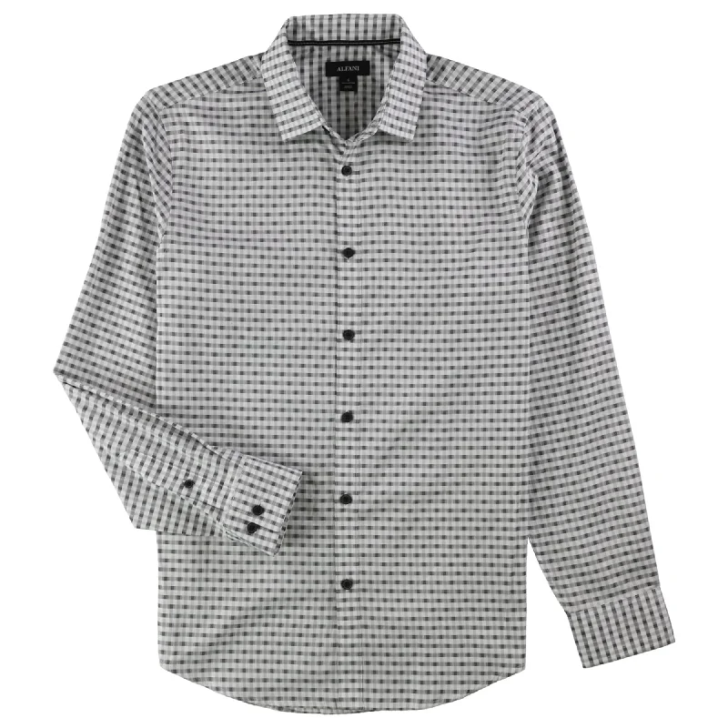 Men's Tailored Fit Checkered Casual Shirts in Multicolor for a Smart - Casual EnsembleAlfani Mens Plaid-Print Button Up Shirt Men's Tailored Fit Checkered Casual Shirts in Multicolor for a Smart - Casual EnsembleAlfani Mens Plaid-Print Button Up Shirt