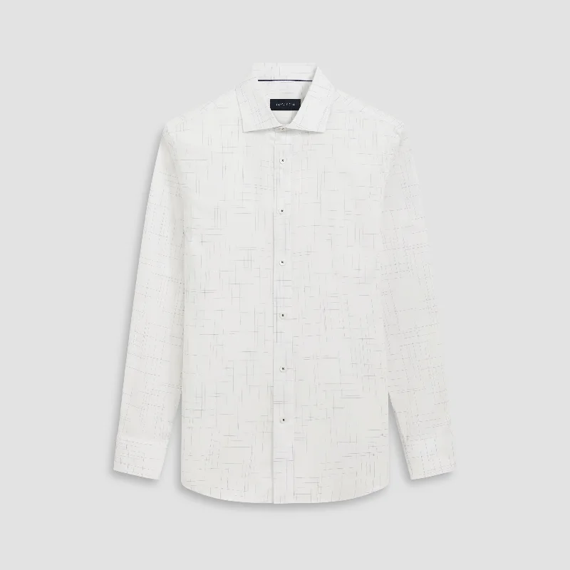 Men's Embroidered Detail Casual Shirts in Beige for a Touch of EleganceAxel Broken Lines Shirt Men's Embroidered Detail Casual Shirts in Beige for a Touch of EleganceAxel Broken Lines Shirt