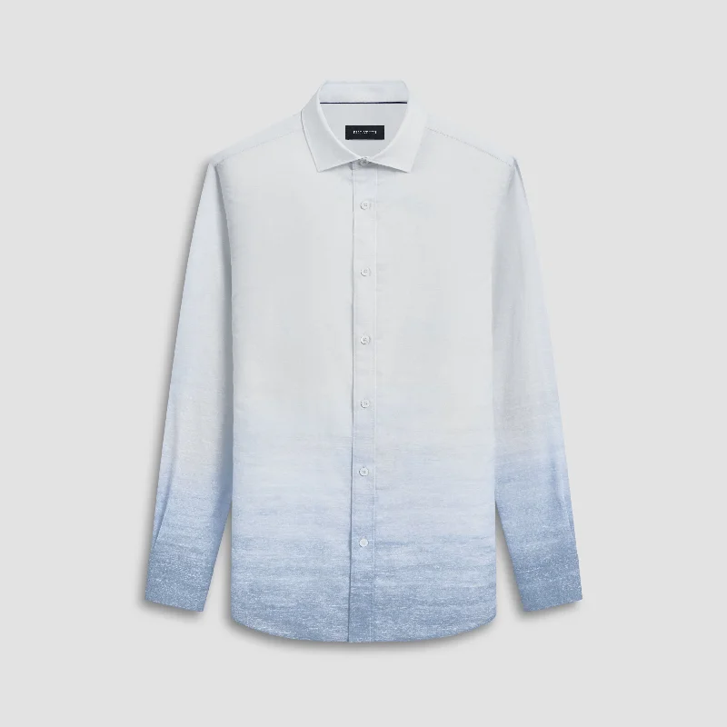 Men's Wrinkle - Resistant Polyester Blend Casual Shirts for Easy Travel and MaintenanceAxel Ombre Shirt Men's Wrinkle - Resistant Polyester Blend Casual Shirts for Easy Travel and MaintenanceAxel Ombre Shirt