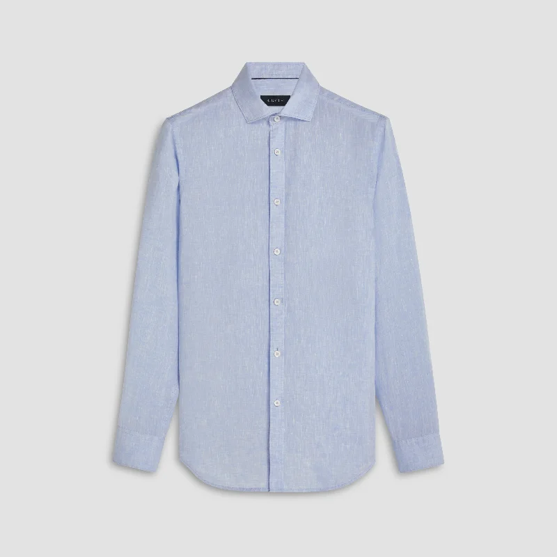 Men's Linen Blend Casual Shirts with Roll - Up Sleeves for a Summer Beach LookAxel Solid Linen Shirt Men's Linen Blend Casual Shirts with Roll - Up Sleeves for a Summer Beach LookAxel Solid Linen Shirt