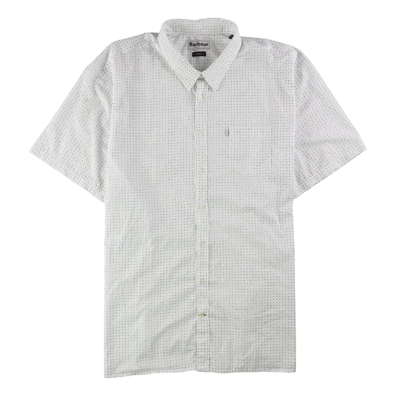 Plus Size Men's Striped Chambray Casual Shirts with a Spread Collar for a Preppy AppearanceBarbour Mens Seaton Micro Paisley Button Up Shirt, White, Small Plus Size Men's Striped Chambray Casual Shirts with a Spread Collar for a Preppy AppearanceBarbour Mens Seaton Micro Paisley Button Up Shirt, White, Small