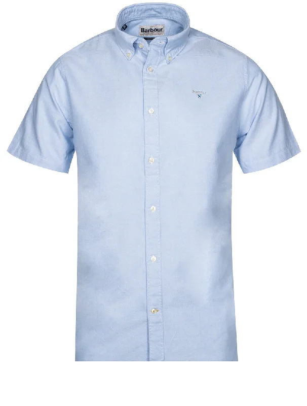 Men's Wrinkle - Resistant Polyester Blend Casual Shirts for Easy Travel and MaintenanceOxtown Short Sleeve Tailored Shirt Blue Men's Wrinkle - Resistant Polyester Blend Casual Shirts for Easy Travel and MaintenanceOxtown Short Sleeve Tailored Shirt Blue