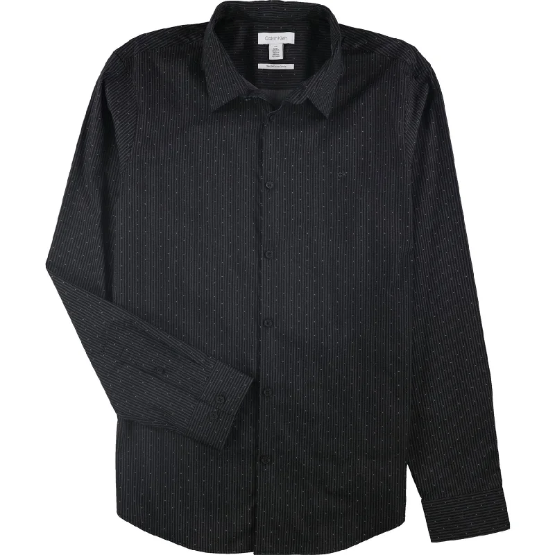 Men's Two - Tone Contrast Panel Casual Shirts in White and Navy for a Stylish and Eye - Catching DesignCalvin Klein Mens 2 Way Stretch Button Up Shirt Men's Two - Tone Contrast Panel Casual Shirts in White and Navy for a Stylish and Eye - Catching DesignCalvin Klein Mens 2 Way Stretch Button Up Shirt