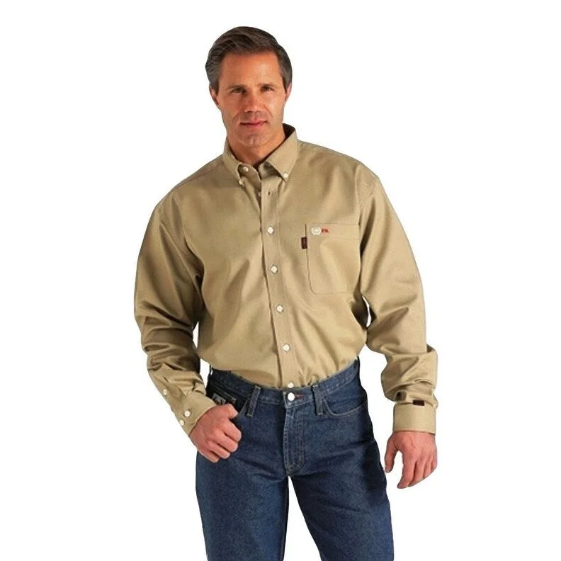 Men's Sustainable Recycled Material Casual Shirts for Eco - Conscious ConsumersCinch Work Shirt Men Cowboy Long Sleeve WRX FR Button Khaki WLW3001012 Men's Sustainable Recycled Material Casual Shirts for Eco - Conscious ConsumersCinch Work Shirt Men Cowboy Long Sleeve WRX FR Button Khaki WLW3001012