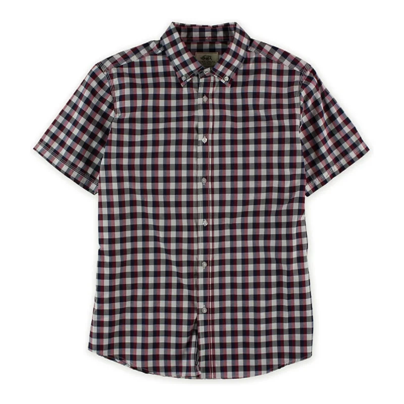 Men's Retro - Style Hawaiian Print Casual Shirts in Bold Patterns for a Tropical VacationEcko Unltd. Mens Plaid Ss Button Up Shirt Men's Retro - Style Hawaiian Print Casual Shirts in Bold Patterns for a Tropical VacationEcko Unltd. Mens Plaid Ss Button Up Shirt