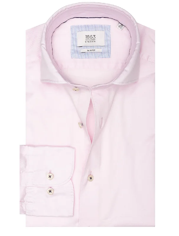 Men's Wrinkle - Resistant Polyester Blend Casual Shirts for Easy Travel and MaintenanceSuper Soft 2 Ply Shirt Pink Men's Wrinkle - Resistant Polyester Blend Casual Shirts for Easy Travel and MaintenanceSuper Soft 2 Ply Shirt Pink