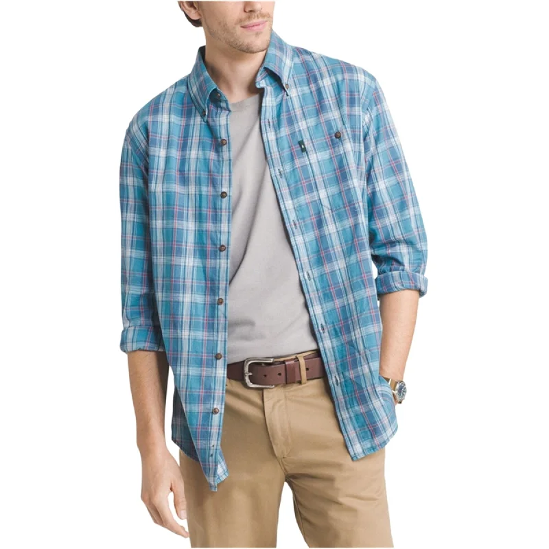 Men's Stretch - Fabric Casual Shirts in Navy Blue for a Comfortable and Flexible FitG.H. Bass & Co. Mens Madawaska LS Button Up Shirt, Blue, Small Men's Stretch - Fabric Casual Shirts in Navy Blue for a Comfortable and Flexible FitG.H. Bass & Co. Mens Madawaska LS Button Up Shirt, Blue, Small
