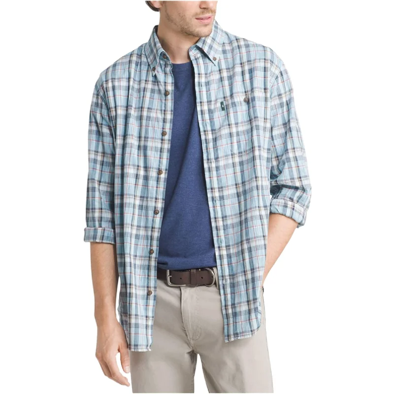 Men's Organic Cotton Casual Shirts with a Soft Handfeel for Everyday ComfortG.H. Bass & Co. Mens Madawaska Trail Button Up Shirt Men's Organic Cotton Casual Shirts with a Soft Handfeel for Everyday ComfortG.H. Bass & Co. Mens Madawaska Trail Button Up Shirt