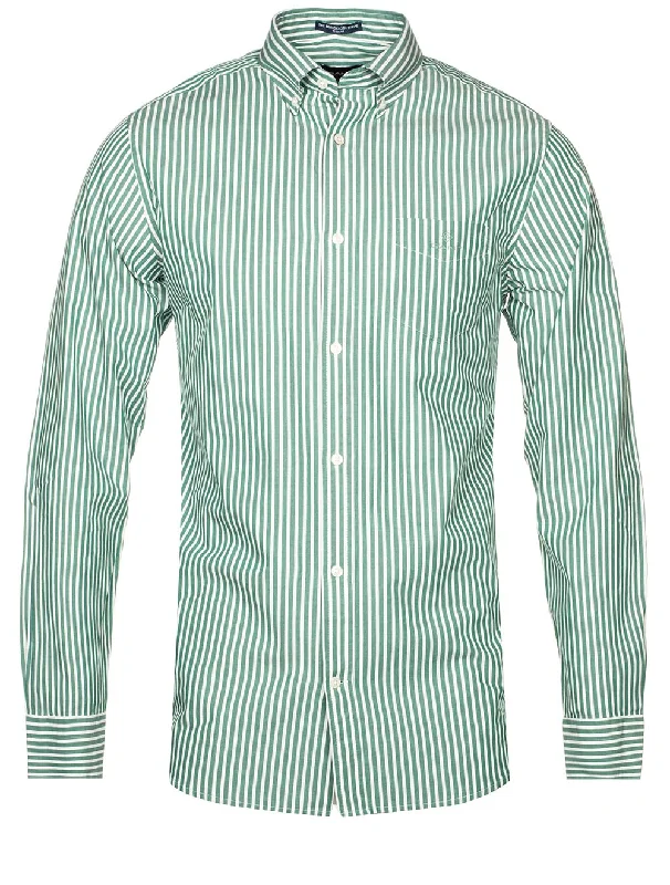 Plus Size Men's Plaid Flannel Casual Shirts in Earth Tones for a Cozy Fall OutfitRegular Fit Stripe Broadcloth Shirt Lavish Green Plus Size Men's Plaid Flannel Casual Shirts in Earth Tones for a Cozy Fall OutfitRegular Fit Stripe Broadcloth Shirt Lavish Green