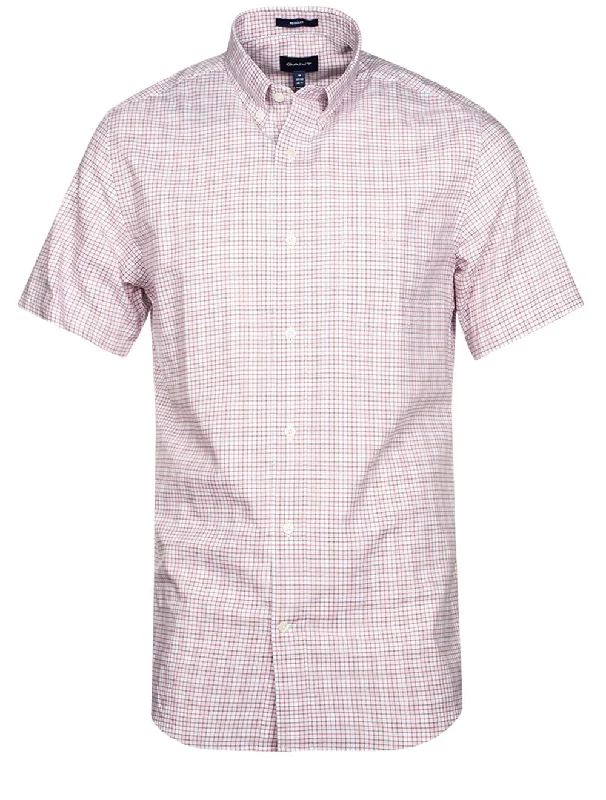 Plus Size Men's Striped Chambray Casual Shirts with a Spread Collar for a Preppy AppearanceRegular Fit Twill Short Sleeve Shirt Peony Pink Plus Size Men's Striped Chambray Casual Shirts with a Spread Collar for a Preppy AppearanceRegular Fit Twill Short Sleeve Shirt Peony Pink