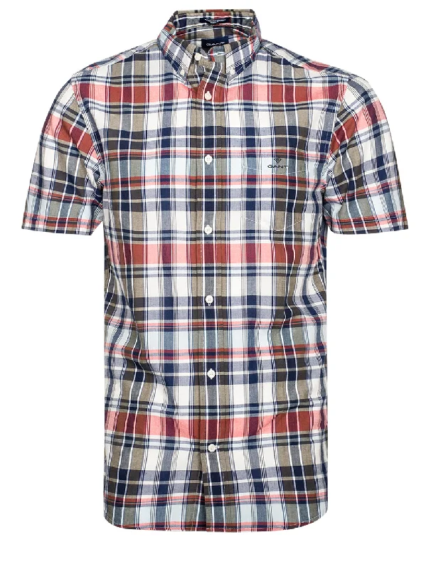 Men's Thermal - Lined Casual Shirts in Black for Added Warmth in Cold WeatherRegular Indian Madras short Sleeve shirt Persian Blue Men's Thermal - Lined Casual Shirts in Black for Added Warmth in Cold WeatherRegular Indian Madras short Sleeve shirt Persian Blue