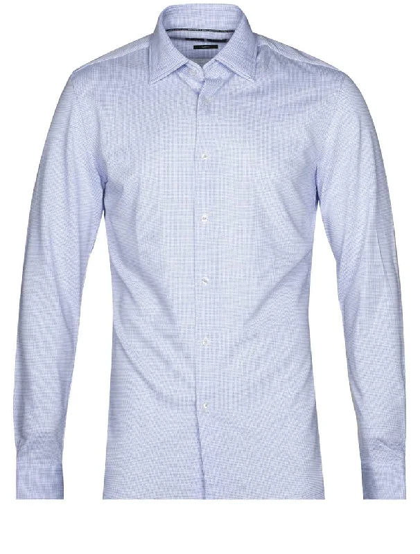 Men's Stretch - Fabric Casual Shirts in Navy Blue for a Comfortable and Flexible FitHank Kent C1 Shirt Blue Men's Stretch - Fabric Casual Shirts in Navy Blue for a Comfortable and Flexible FitHank Kent C1 Shirt Blue