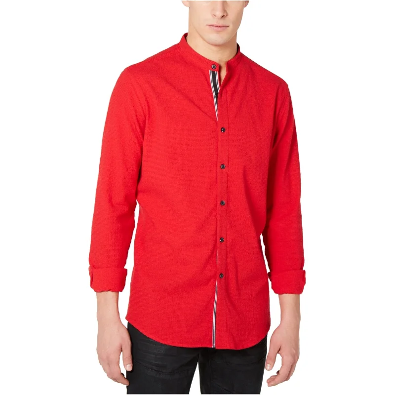 Men's Thermal - Lined Casual Shirts in Black for Added Warmth in Cold WeatherI-N-C Mens Seersucker Button Up Shirt Men's Thermal - Lined Casual Shirts in Black for Added Warmth in Cold WeatherI-N-C Mens Seersucker Button Up Shirt
