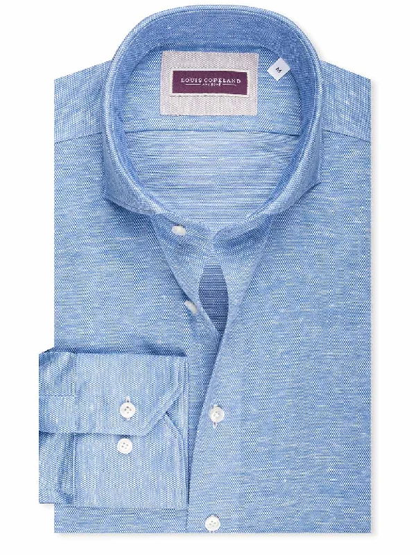 Men's Button - Down Oxford Casual Shirts in Crisp White for a Classic and Versatile StyleQueen Slim Fit Jersey Shirt Blue Men's Button - Down Oxford Casual Shirts in Crisp White for a Classic and Versatile StyleQueen Slim Fit Jersey Shirt Blue