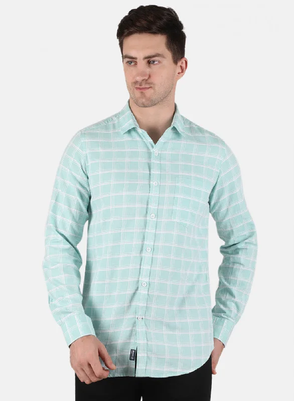 Men's Retro - Style Hawaiian Print Casual Shirts in Bold Patterns for a Tropical VacationMen Green Check Shirt Men's Retro - Style Hawaiian Print Casual Shirts in Bold Patterns for a Tropical VacationMen Green Check Shirt