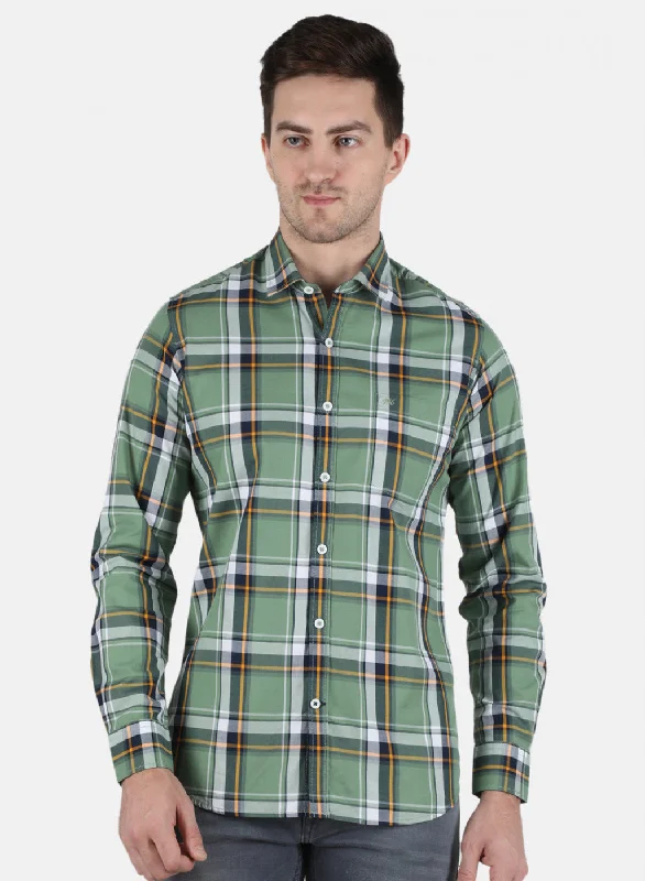 Men's Two - Tone Contrast Panel Casual Shirts in White and Navy for a Stylish and Eye - Catching DesignMen Green Check Shirt Men's Two - Tone Contrast Panel Casual Shirts in White and Navy for a Stylish and Eye - Catching DesignMen Green Check Shirt