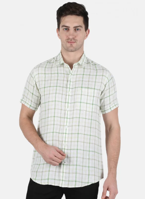 Men's Sustainable Recycled Material Casual Shirts for Eco - Conscious ConsumersMen Green Check Shirt Men's Sustainable Recycled Material Casual Shirts for Eco - Conscious ConsumersMen Green Check Shirt