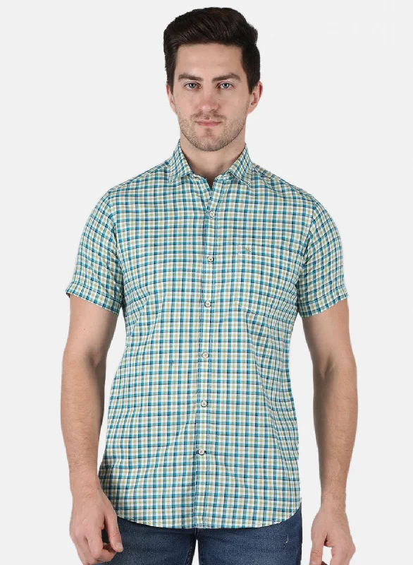Men's Tailored Fit Checkered Casual Shirts in Multicolor for a Smart - Casual EnsembleMen Light Olive Check Shirt Men's Tailored Fit Checkered Casual Shirts in Multicolor for a Smart - Casual EnsembleMen Light Olive Check Shirt