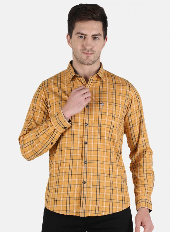 Men's Long - Line Oversized Casual Shirts in Dark Gray for a Relaxed and Modern LookMen Mustard Check Shirt Men's Long - Line Oversized Casual Shirts in Dark Gray for a Relaxed and Modern LookMen Mustard Check Shirt