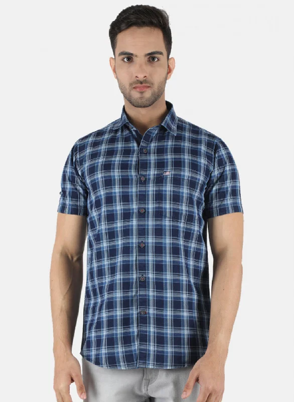 Men's Distressed Denim Casual Shirts with Frayed Edges for a Trendy and Rugged LookMen Navy Blue Check Shirt Men's Distressed Denim Casual Shirts with Frayed Edges for a Trendy and Rugged LookMen Navy Blue Check Shirt