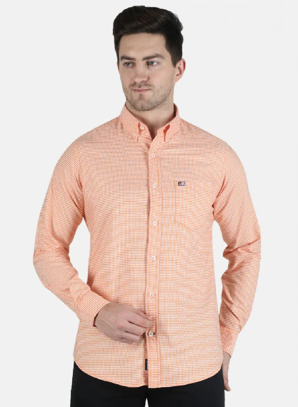 Men's Distressed Denim Casual Shirts with Frayed Edges for a Trendy and Rugged LookMen Orange Check Shirt Men's Distressed Denim Casual Shirts with Frayed Edges for a Trendy and Rugged LookMen Orange Check Shirt