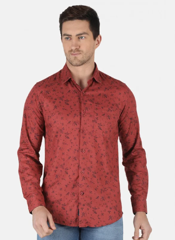 Men's Two - Tone Contrast Panel Casual Shirts in White and Navy for a Stylish and Eye - Catching DesignMen Orange Printed Shirt Men's Two - Tone Contrast Panel Casual Shirts in White and Navy for a Stylish and Eye - Catching DesignMen Orange Printed Shirt