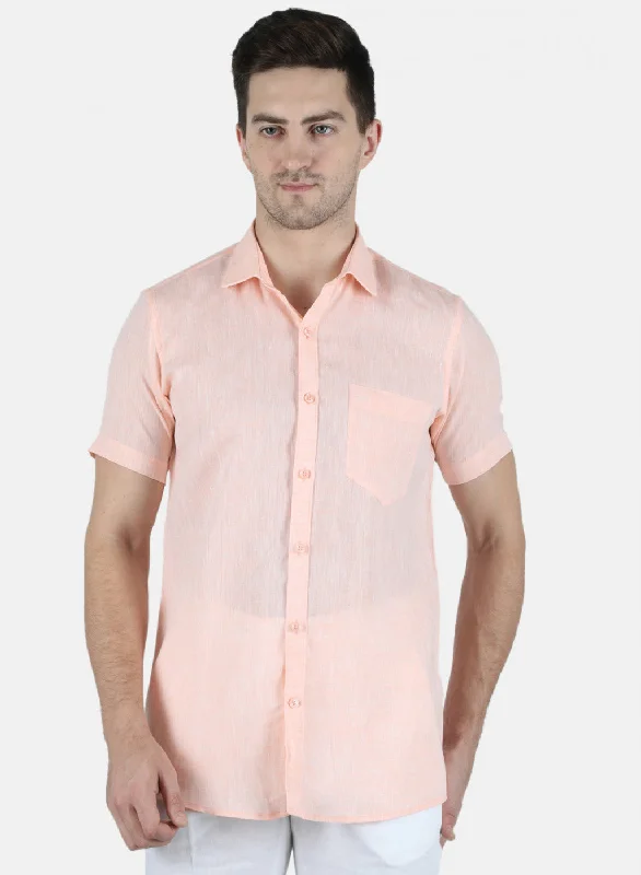 Men's Two - Tone Contrast Panel Casual Shirts in White and Navy for a Stylish and Eye - Catching DesignMen Orange Solid Shirt Men's Two - Tone Contrast Panel Casual Shirts in White and Navy for a Stylish and Eye - Catching DesignMen Orange Solid Shirt