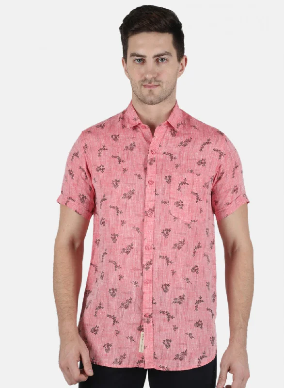 Men's Distressed Denim Casual Shirts with Frayed Edges for a Trendy and Rugged LookMen Pink Printed Shirt Men's Distressed Denim Casual Shirts with Frayed Edges for a Trendy and Rugged LookMen Pink Printed Shirt