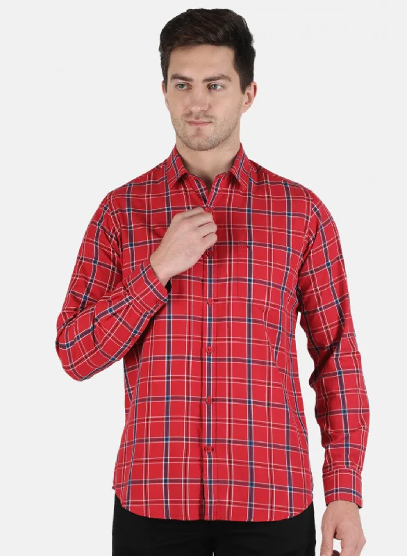 Men's Long - Line Oversized Casual Shirts in Dark Gray for a Relaxed and Modern LookMen Red Check Shirt Men's Long - Line Oversized Casual Shirts in Dark Gray for a Relaxed and Modern LookMen Red Check Shirt