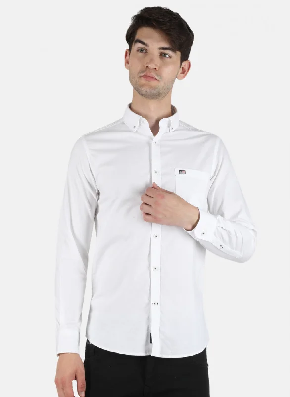 Men's Thermal - Lined Casual Shirts in Black for Added Warmth in Cold WeatherMen White Solid Shirt Men's Thermal - Lined Casual Shirts in Black for Added Warmth in Cold WeatherMen White Solid Shirt