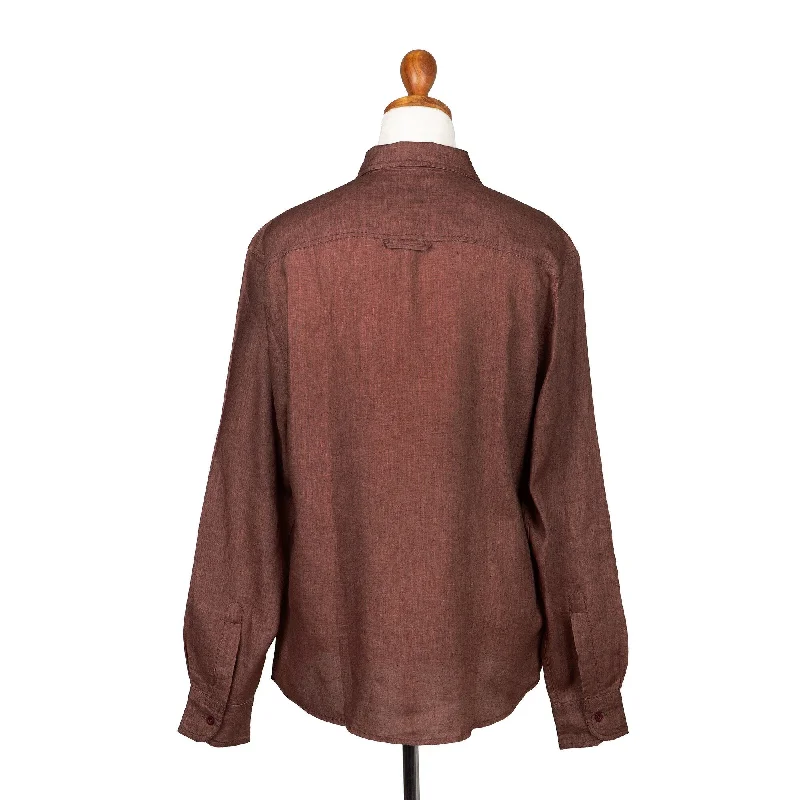 Men's Sustainable Recycled Material Casual Shirts for Eco - Conscious ConsumersNovica Handmade Wish List In Cocoa Mens Linen Shirt Men's Sustainable Recycled Material Casual Shirts for Eco - Conscious ConsumersNovica Handmade Wish List In Cocoa Mens Linen Shirt