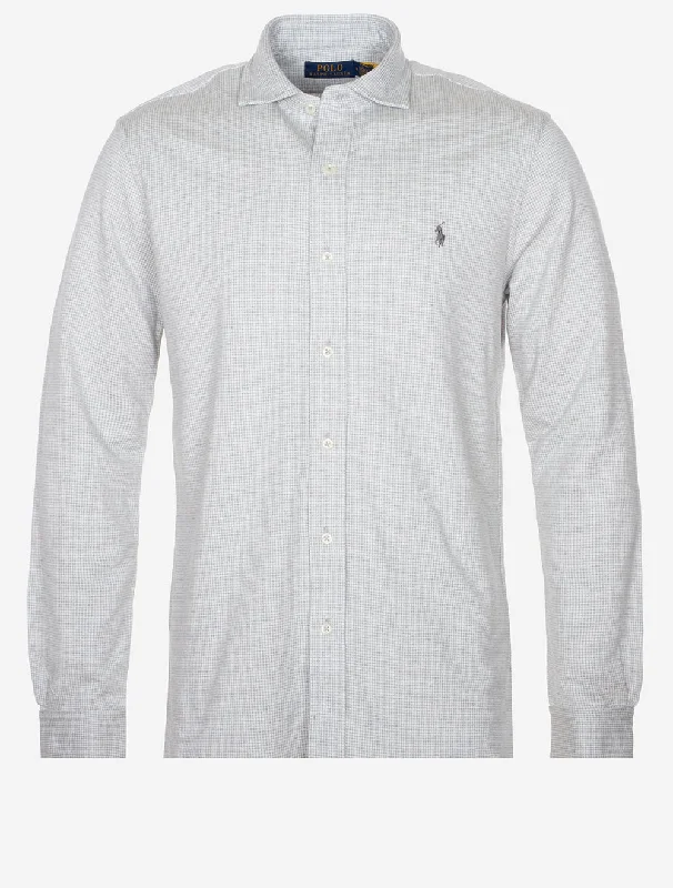 Men's Organic Cotton Casual Shirts with a Soft Handfeel for Everyday ComfortHoundstooth Jersey Shirt Andover Heather Men's Organic Cotton Casual Shirts with a Soft Handfeel for Everyday ComfortHoundstooth Jersey Shirt Andover Heather