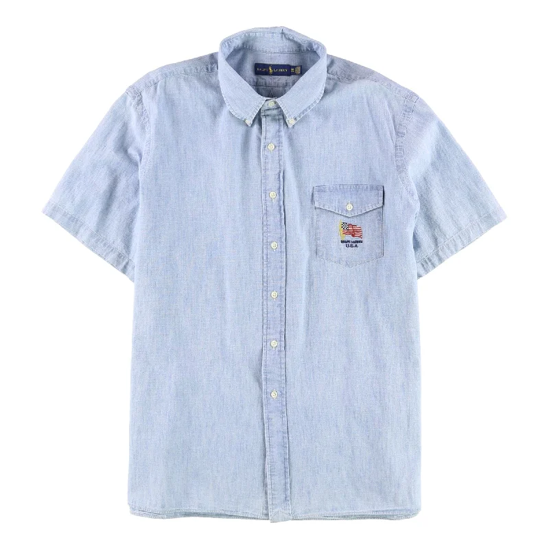 Men's Thermal - Lined Casual Shirts in Black for Added Warmth in Cold WeatherRalph Lauren Mens Chambray Button Up Shirt, Blue, X-Small Men's Thermal - Lined Casual Shirts in Black for Added Warmth in Cold WeatherRalph Lauren Mens Chambray Button Up Shirt, Blue, X-Small