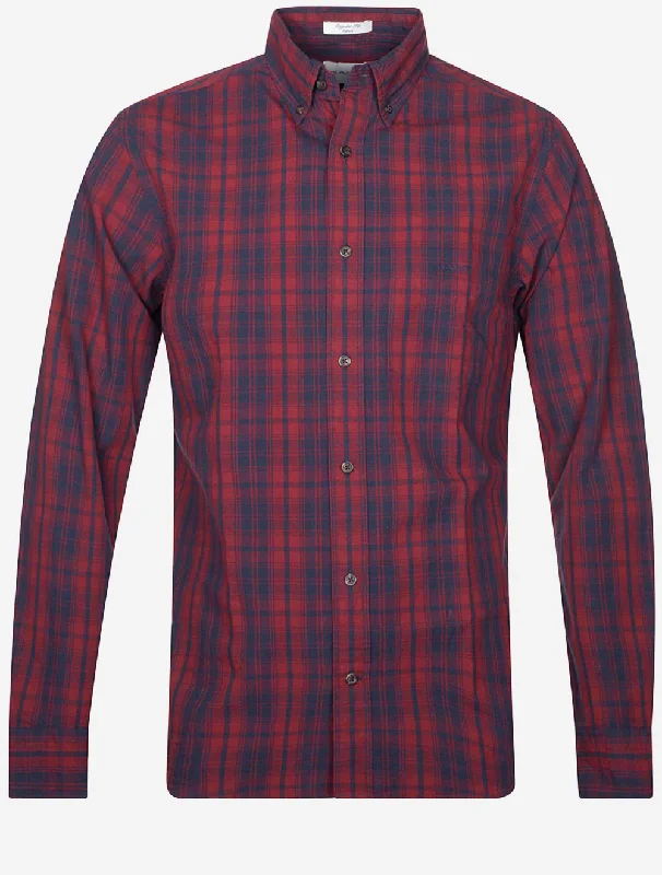 Men's Button - Down Oxford Casual Shirts in Crisp White for a Classic and Versatile StyleRegular Archive Poplin Plaid Shirt Plumped Red Men's Button - Down Oxford Casual Shirts in Crisp White for a Classic and Versatile StyleRegular Archive Poplin Plaid Shirt Plumped Red