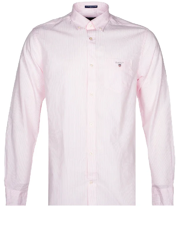 Men's Stretch - Fabric Casual Shirts in Navy Blue for a Comfortable and Flexible FitRegular Fit Banker Broadcloth Shirt California Pink Men's Stretch - Fabric Casual Shirts in Navy Blue for a Comfortable and Flexible FitRegular Fit Banker Broadcloth Shirt California Pink