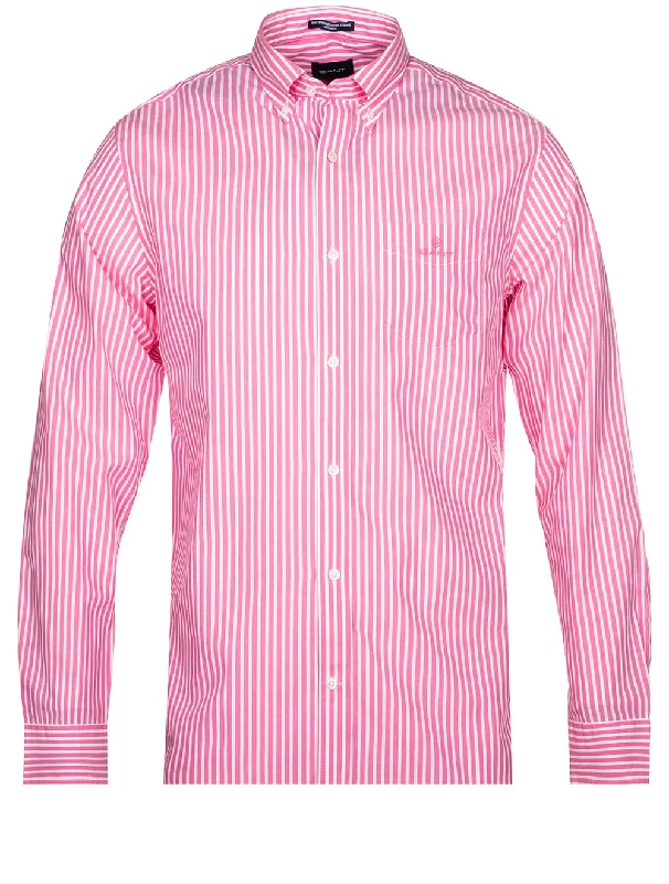 Men's Tailored Fit Checkered Casual Shirts in Multicolor for a Smart - Casual EnsembleRegular Fit Stripe Broadcloth Shirt Perky Pink Men's Tailored Fit Checkered Casual Shirts in Multicolor for a Smart - Casual EnsembleRegular Fit Stripe Broadcloth Shirt Perky Pink