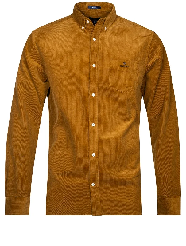 Men's Button - Down Oxford Casual Shirts in Crisp White for a Classic and Versatile StyleRegular Fit Corduroy Shirt Suede Brown Men's Button - Down Oxford Casual Shirts in Crisp White for a Classic and Versatile StyleRegular Fit Corduroy Shirt Suede Brown