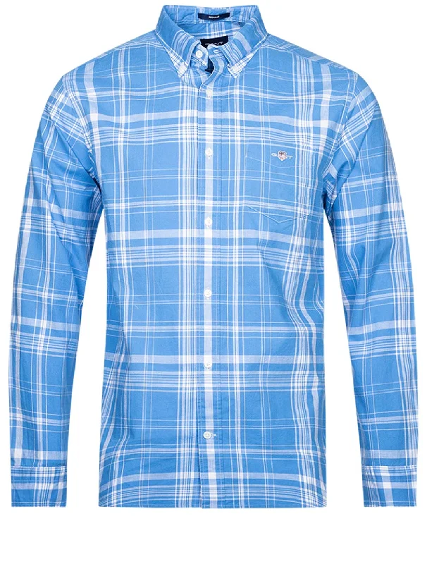 Men's Linen Blend Casual Shirts with Roll - Up Sleeves for a Summer Beach LookRegular Cotton Linen Check Shirt Day Blue Men's Linen Blend Casual Shirts with Roll - Up Sleeves for a Summer Beach LookRegular Cotton Linen Check Shirt Day Blue
