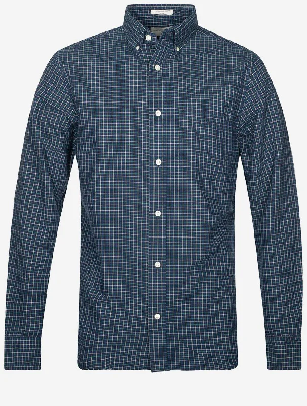 Men's Button - Down Oxford Casual Shirts in Crisp White for a Classic and Versatile StyleRegular Tattersall Oxford Shirt Marine Men's Button - Down Oxford Casual Shirts in Crisp White for a Classic and Versatile StyleRegular Tattersall Oxford Shirt Marine