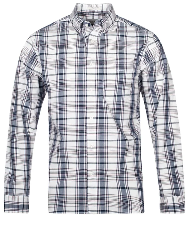 Men's Retro - Style Hawaiian Print Casual Shirts in Bold Patterns for a Tropical VacationRegular Poplin Check Buttondown Eggshell Men's Retro - Style Hawaiian Print Casual Shirts in Bold Patterns for a Tropical VacationRegular Poplin Check Buttondown Eggshell