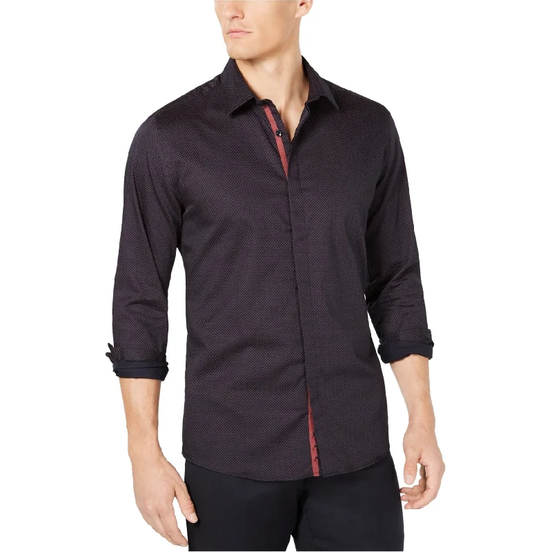 Men's Thermal - Lined Casual Shirts in Black for Added Warmth in Cold WeatherRyan Seacrest Mens Arrow-Print Button Up Shirt Men's Thermal - Lined Casual Shirts in Black for Added Warmth in Cold WeatherRyan Seacrest Mens Arrow-Print Button Up Shirt