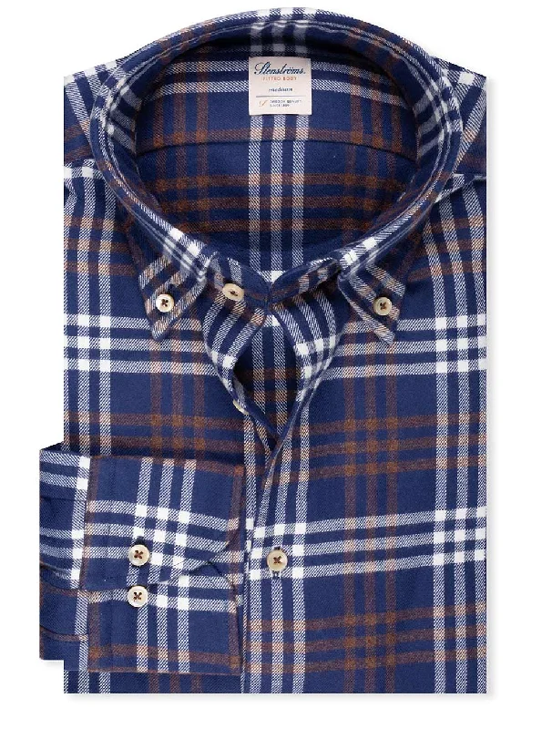 Men's Slim - Fit Printed Floral Casual Shirts in Pastel Colors for a Spring - Inspired VibeFitted Check Shirt-Navy Men's Slim - Fit Printed Floral Casual Shirts in Pastel Colors for a Spring - Inspired VibeFitted Check Shirt-Navy