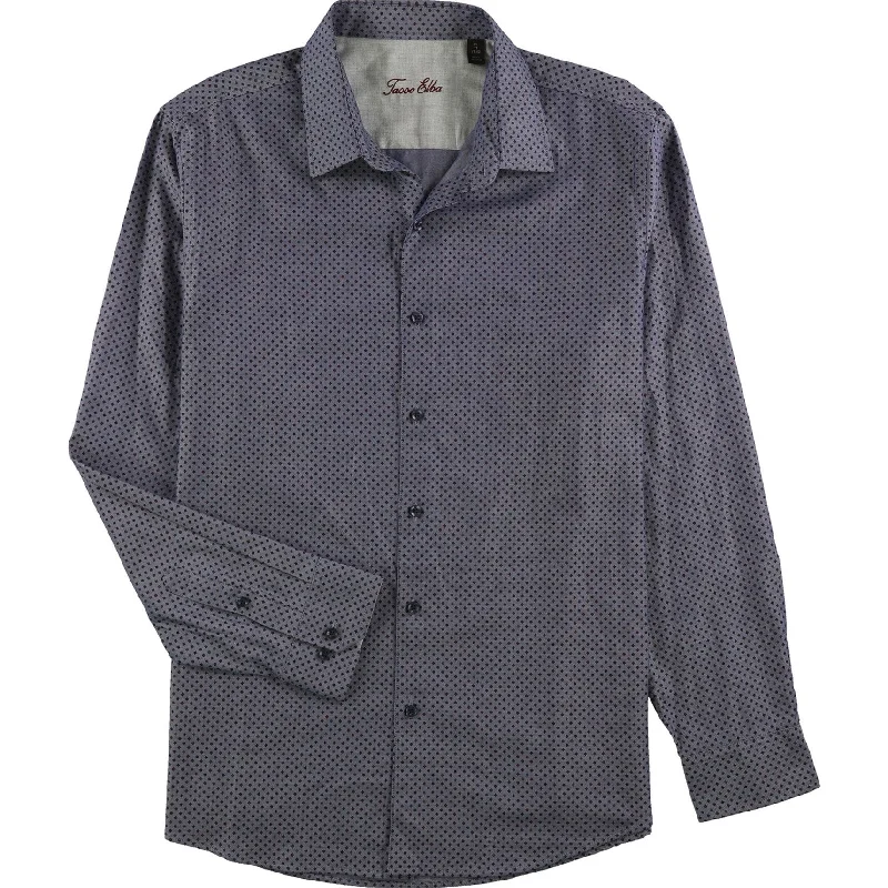 Plus Size Men's Striped Chambray Casual Shirts with a Spread Collar for a Preppy AppearanceTasso Elba Mens Diamond Button Up Shirt, Blue, Small Plus Size Men's Striped Chambray Casual Shirts with a Spread Collar for a Preppy AppearanceTasso Elba Mens Diamond Button Up Shirt, Blue, Small