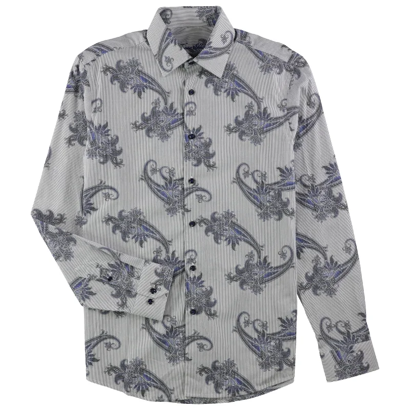 Men's Shearling - Lined Collar Casual Shirts in Brown for a Rustic and Warm AppealTasso Elba Mens Paisley Button Up Shirt, Blue, Small Men's Shearling - Lined Collar Casual Shirts in Brown for a Rustic and Warm AppealTasso Elba Mens Paisley Button Up Shirt, Blue, Small
